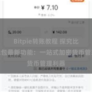 Bitpie转账教程 探究比特派钱包最新功能：一站式加密货币管理利器