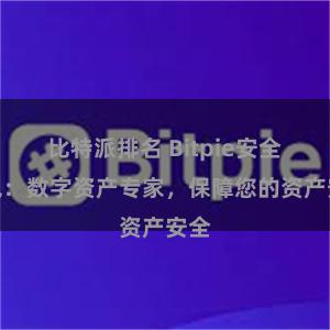 比特派排名 Bitpie安全钱包：数字资产专家，保障您的资产安全