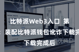 比特派Web3入口  第三步：装配比特派钱包讹诈下载完成后